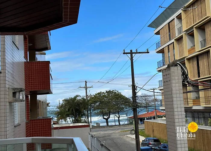 Apto 2 quartos Pé na areia, vista lateral Praia