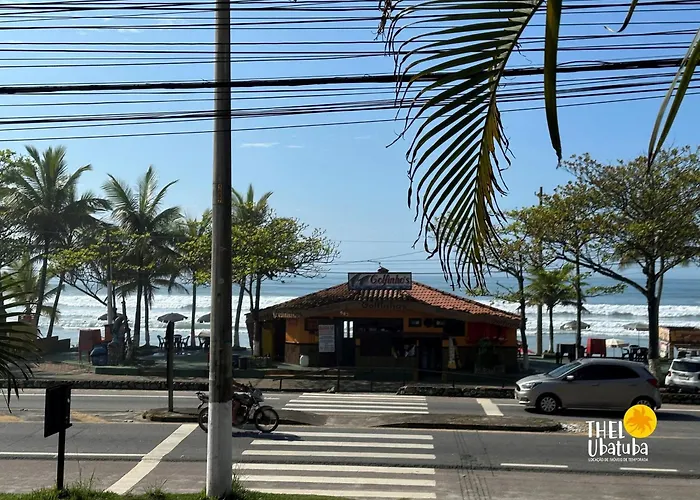 Apto 2 quartos Pé na areia, vista lateral Praia